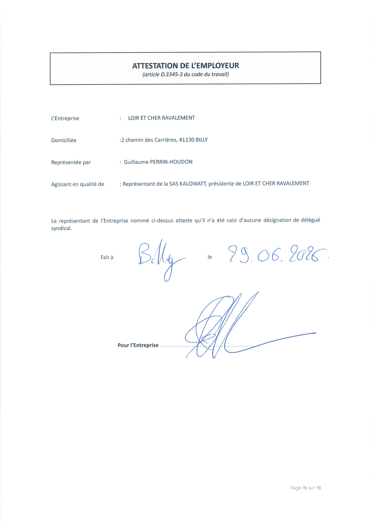 Page 16 de l'accord d'intéressement 2026